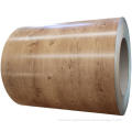 color coated wood grain ppgi decorative steel coil